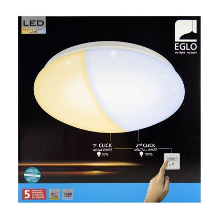 Eglo 97108 - Plafón LED GIRON-RW 1xLED/18W/230V