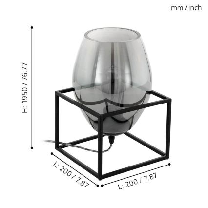 Eglo - Lámpara de mesa 1xE27/40W/230V