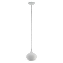 Eglo 97212 - Lámpara colgante CAMBORNE 1xE27/60W/230V blanco diámetro 190 mm