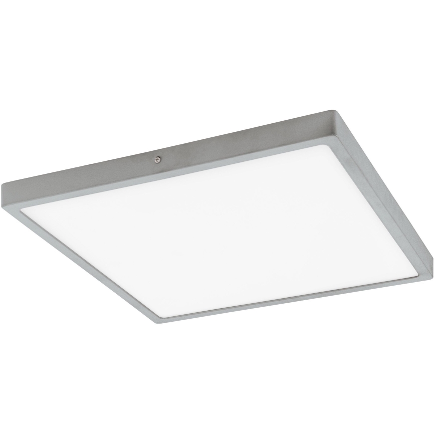 Eglo - Plafón LED 1xLED/25W/230V plateado cuadrado