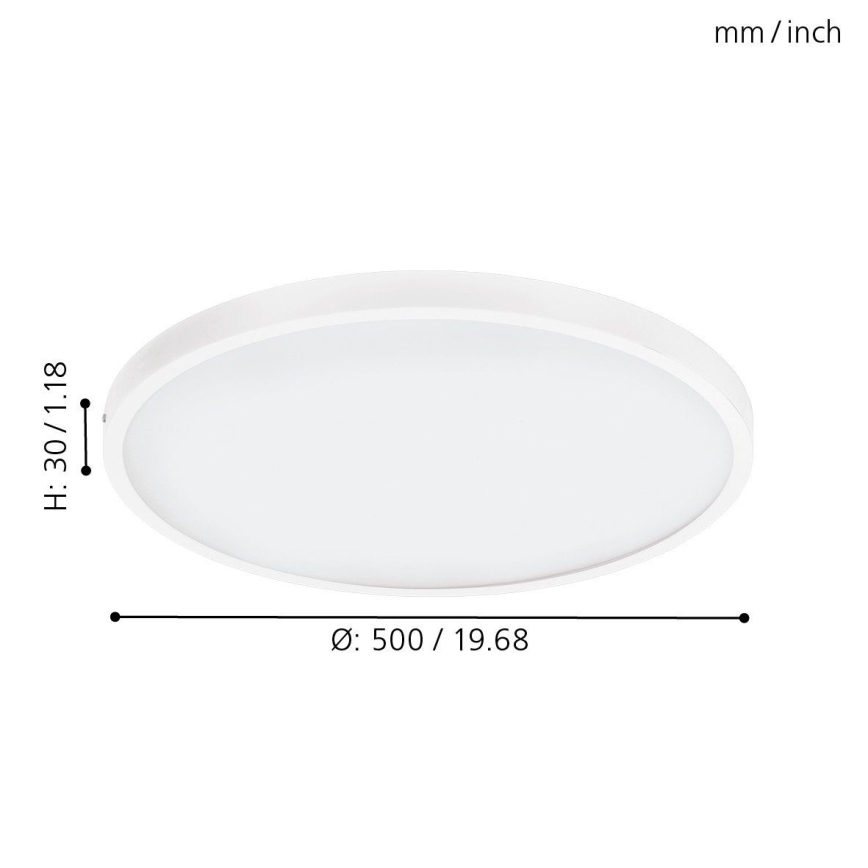 Eglo - Plafón LED regulable 1xLED/25W/230V