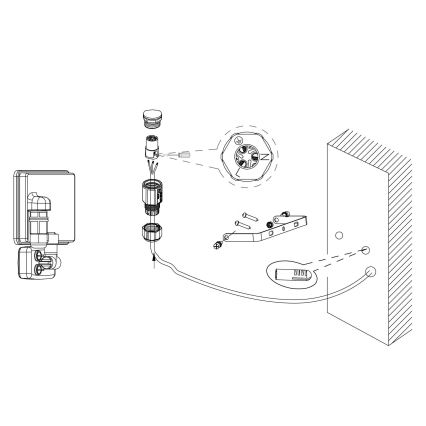 Eglo - Reflector LED con sensor LED/20W/230V IP44