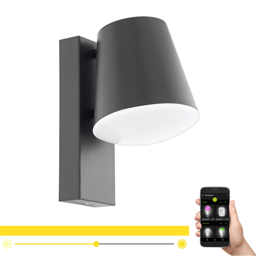 Eglo - Aplique LED regulable de exterior CALDIERO-C 1xE27/9W/230V IP44