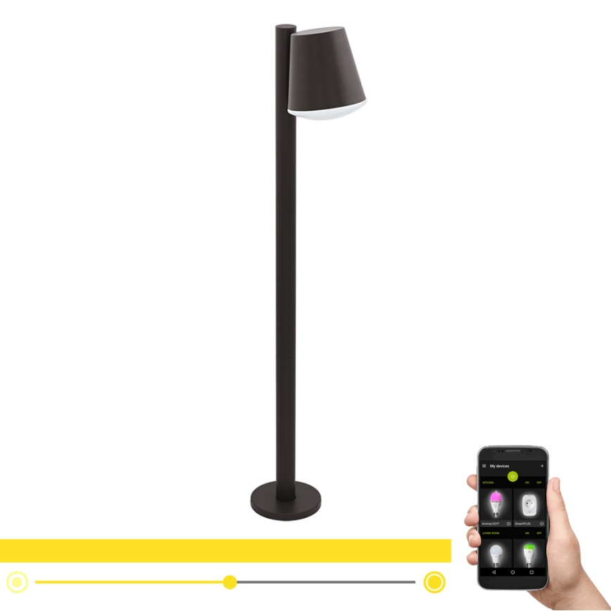 Eglo - Lámpara de exterior LED RGB regulable CALDIERO-C 1xE27/9W/230V antracita IP44