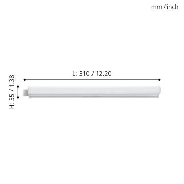 Eglo - Luz LED mueble de cocina LED/3,2W/230V