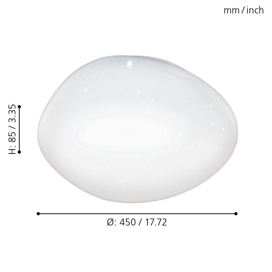 Eglo - Plafón LED regulable LED/21W/230V + mando a distancia