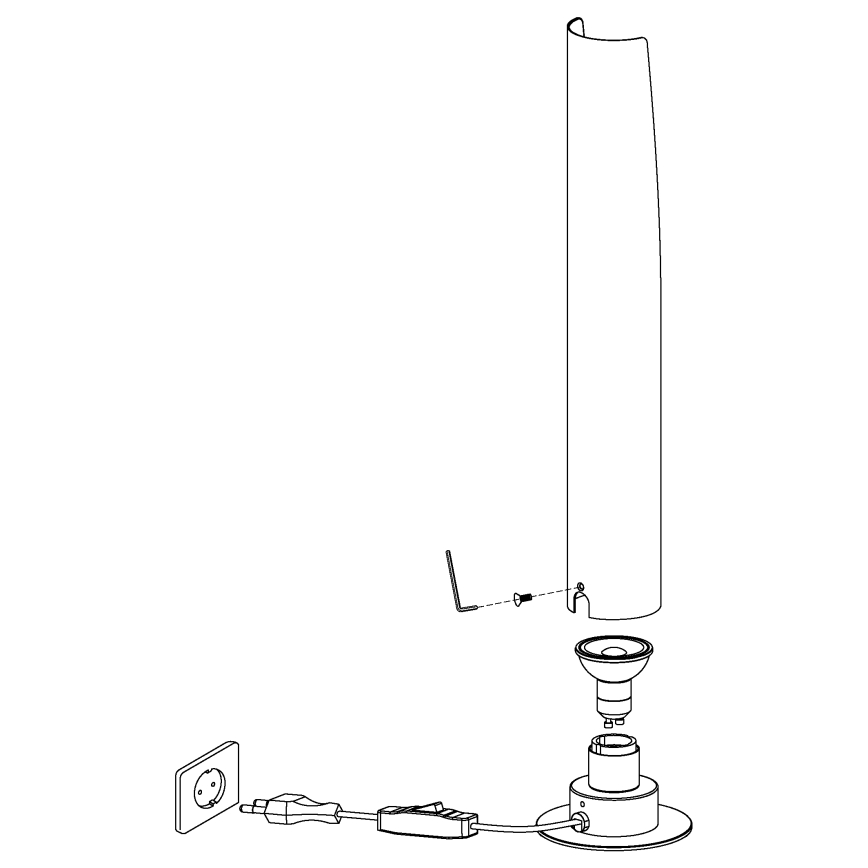 Eglo - Lámpara de mesa LED 1xGU10/4,5W/230V