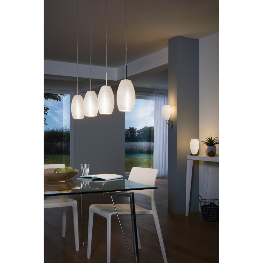 Eglo - Lámpara colgante 4xE27/40W/230V