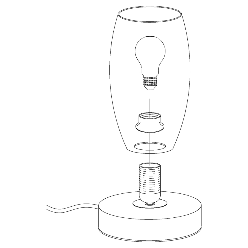 Eglo - Lámpara de mesa 1xE27/40W/230V