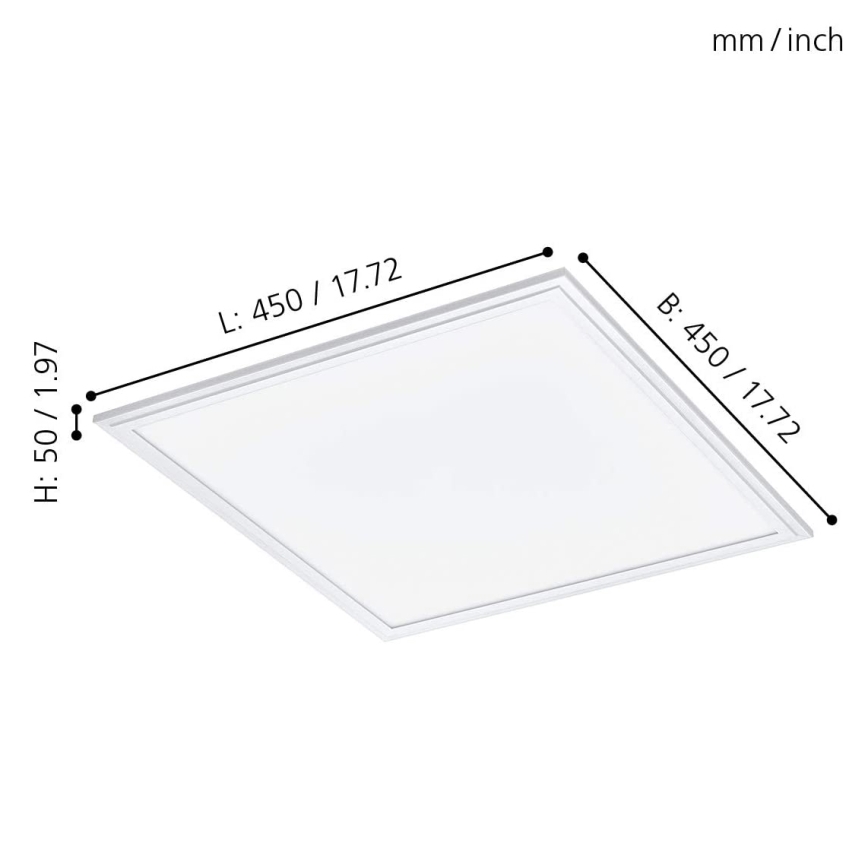 Eglo - Lámpara LED RGB regulable SALOBRENA-C 1xLED/24W/230V + mando a distancia