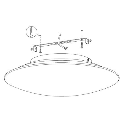 Eglo 97811 - Plafón LED RGB regulable FRATTINA-C 1xLED/27W/230V