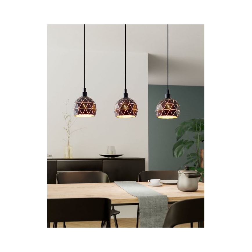 Eglo - Lámpara colgante 3xE14/40W/230V