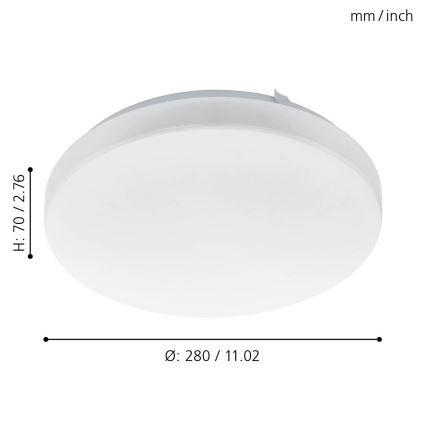 Eglo - Plafón LED LED/11,5W/230V