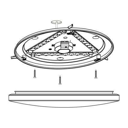 Eglo - Plafón LED LED/14,6W/230V