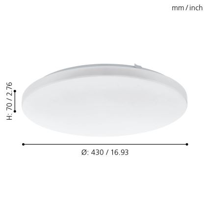 Eglo - Plafón LED LED/33,5W/230V