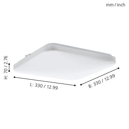 Eglo - Plafón LED LED/14,6W/230V