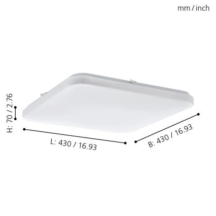 Eglo - Plafón LED LED/33,5W/230V