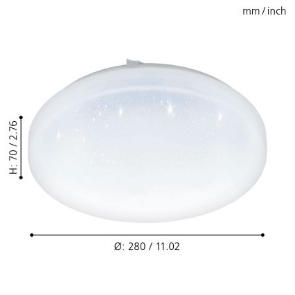 Eglo - Plafón LED LED/11,5W/230V