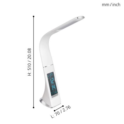 Eglo - Lámpara de mesa LED regulable LED/3,2W/230V