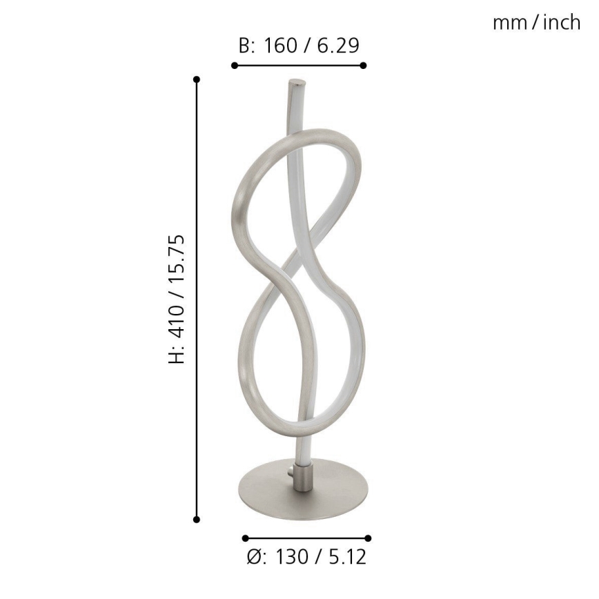 Eglo 97941 - Lámpara LED de mesa NOVAFELTRIA LED/10W/230V