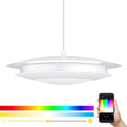 Eglo - LED RGB Lámpara colgante regulable MONEVA-C LED/18W/230V