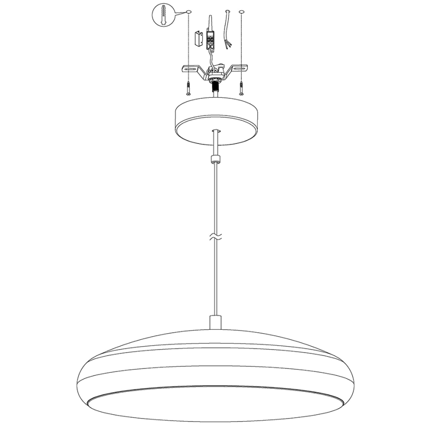 Eglo 98046 - LED RGB Lámpara colgante regulable RIODEVA-C LED/27W/230V