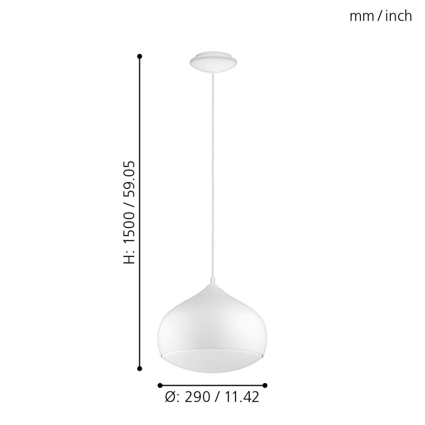 Eglo - LED Lámpara colgante regulable COMBA-C LED/18W/230V Bluetooth