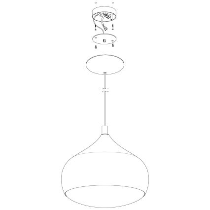 Eglo - LED Lámpara colgante regulable COMBA-C LED/18W/230V Bluetooth