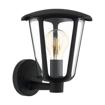 Eglo 98119 - Aplique de exterior MONREALE 1xE27/60W/230V IP44 negro