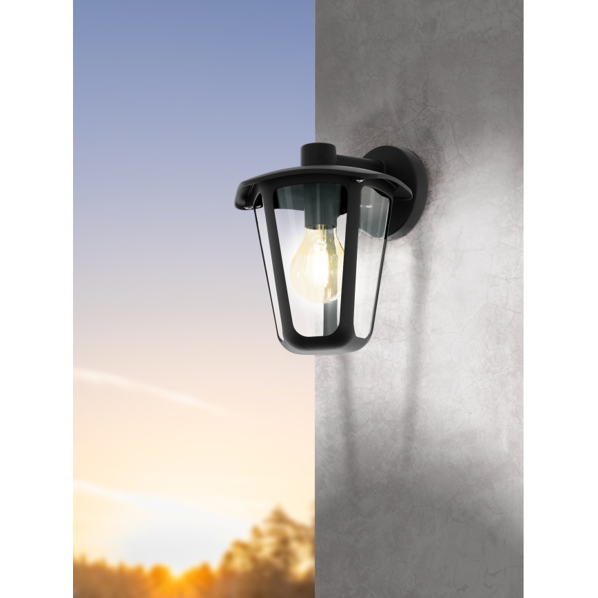 Eglo - Aplique de exterior 1xE27/60W/230V IP4negro