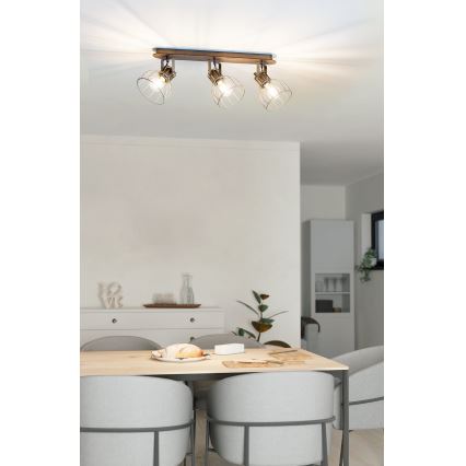 Eglo 98136 - Foco SAMBATELLO 3xE27/40W/230V