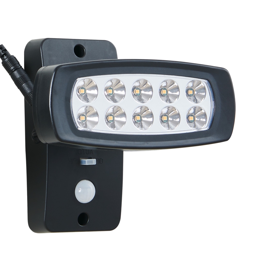 Eglo - Aplique LED solar con sensor LED/1,2V 600 mAh IP44