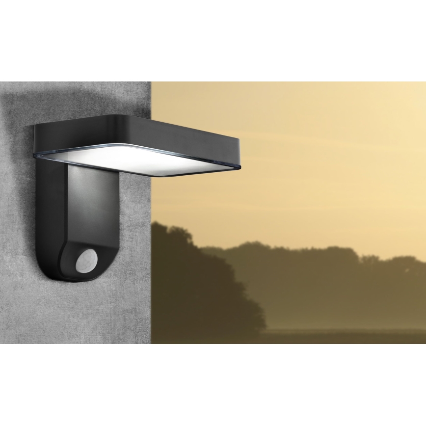 Eglo - Aplique LED solar con sensor LED/4,5W/3,7V 2200 mAh IP44