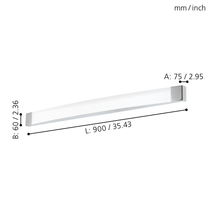 Eglo - Aplique LED de baño LED/24W/230V IP44