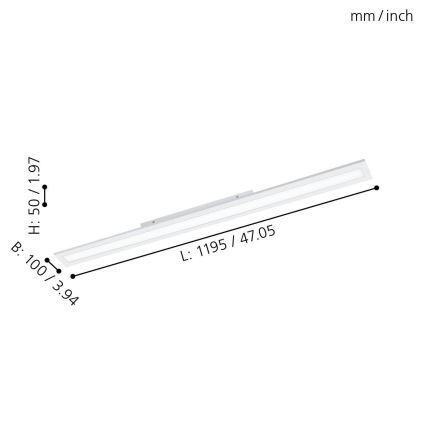 Eglo - LED Panel regulable LED/30W/230V + control remoto