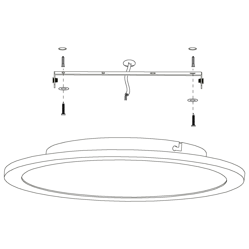 Eglo - Plafón LED regulable LED/19,5W/230V + CR