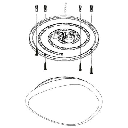 Eglo - LED Plafón regulable LED/36W/230V + control remoto