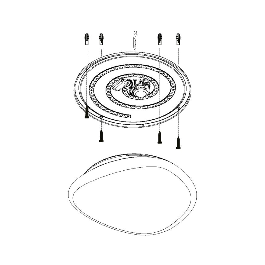 Eglo - LED Plafón regulable LED/36W/230V + control remoto