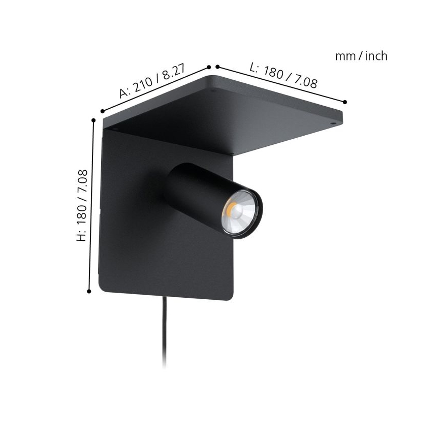 Eglo - Aplique LED 1xGU10/5W/230V