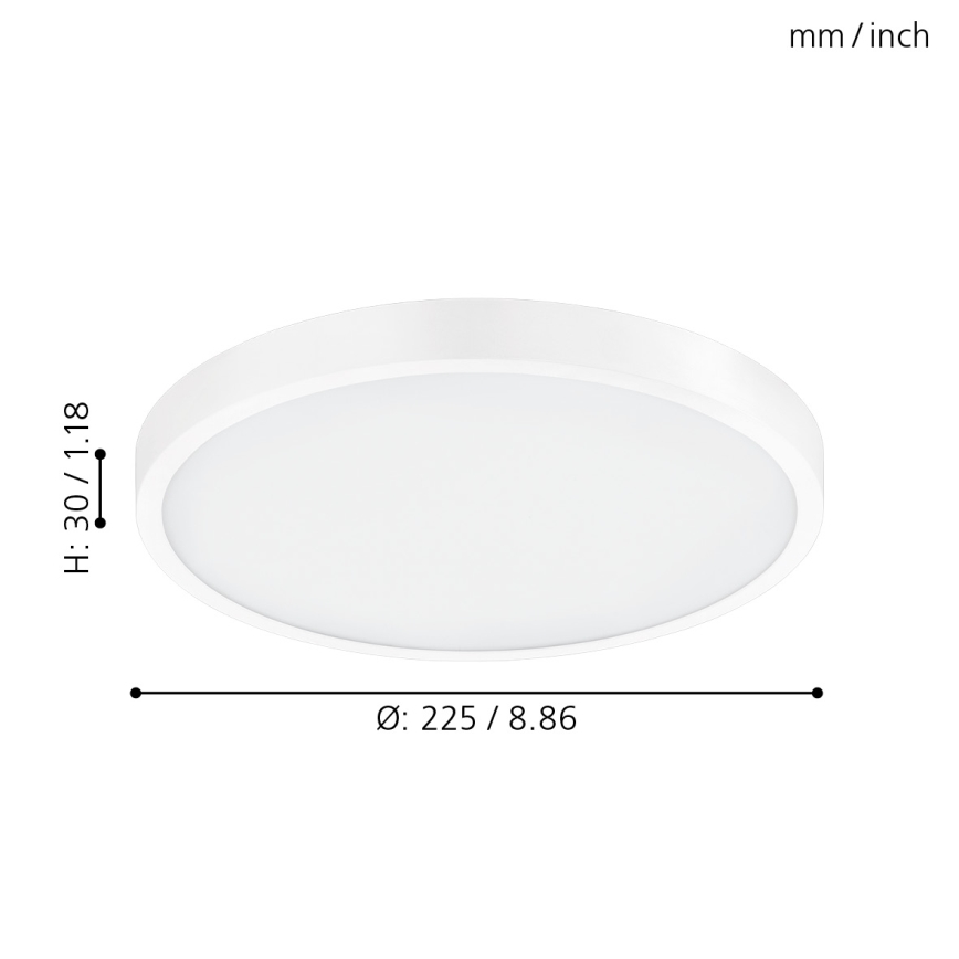 Eglo - LED Plafón regulable LED/14W/230V + control remoto