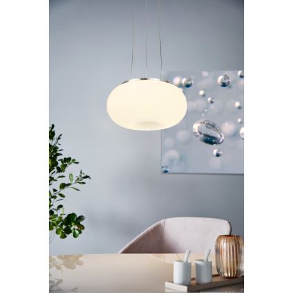 Eglo - LED RGB Lámpara colgante regulable OPTICA-C LED/21W/230V diá. 37,5 cm