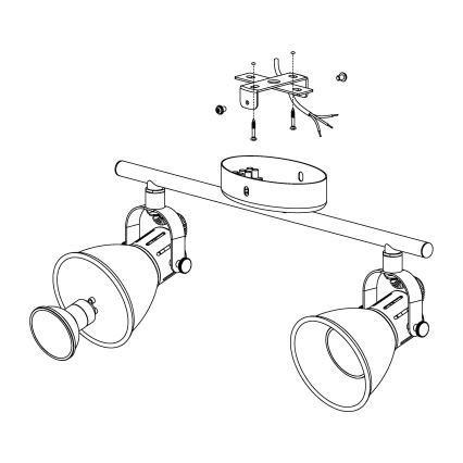 Eglo - Foco LED 2xGU10/3,3W/230V