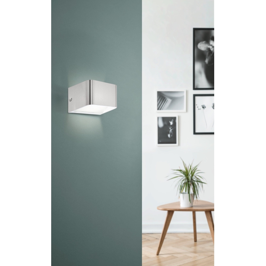 Eglo - Aplique LED LED/6W/230V 3000K cromo mate