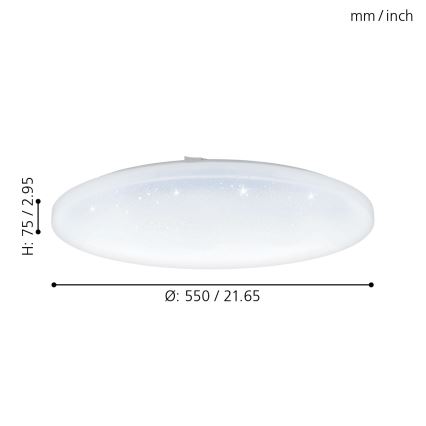 Eglo - LED Plafón LED/49,5W/230V