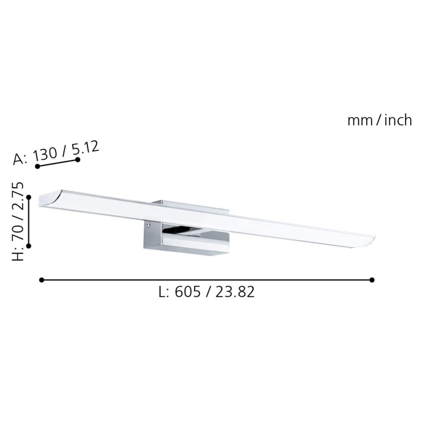 Eglo - Iluminación de baño LED RGB regulable LED/15,6W/230V IP44 + CR
