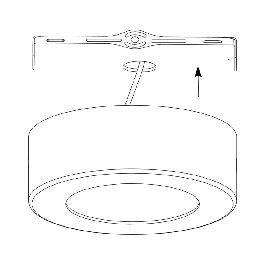 Eglo - LED RGB Plafón regulable FUEVA-C LED/21W/230V
