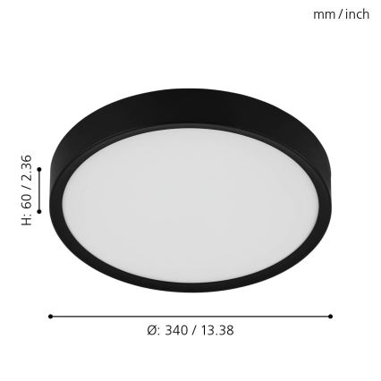 Eglo - Plafón LED LED/16,8W/230V