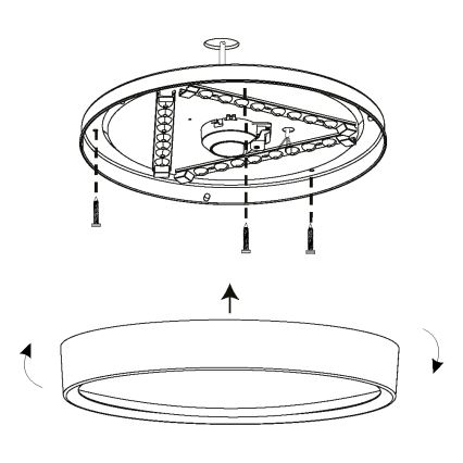 Eglo - Plafón LED LED/16,8W/230V