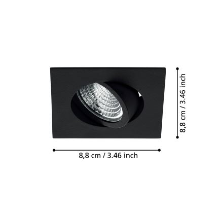 Eglo - Lámpara LED empotrable regulable LED/6W/230V