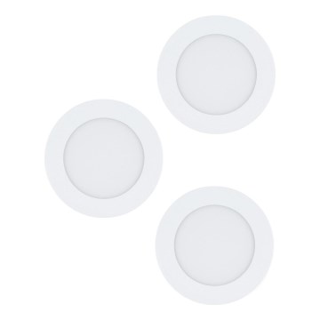 Eglo 98631 - SET 3x Lámpara empotrable LED FUEVA 3xLED/5W/230V